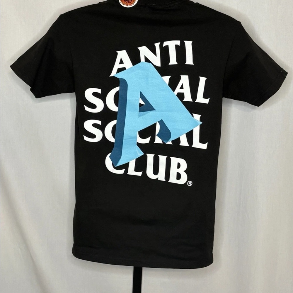 Small - Authentic Anti Social Social Club “ A Is For” Tee Black - NWT